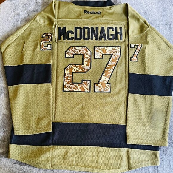 Reebok New York Rangers McDonagh veterans day Jersey multiple sizes - Picture 2 of 2
